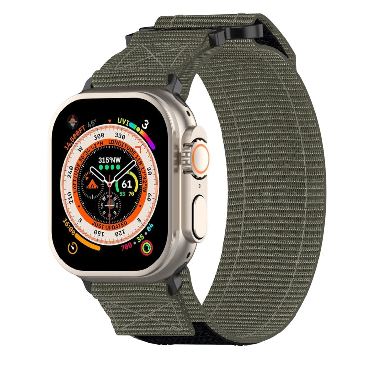 Lisslune | For Apple Watch Ultra 49mm Nylon Velcro Strap (Gray)