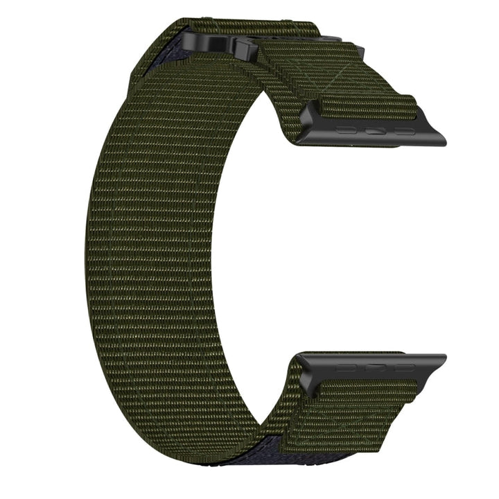 Lisslune | For Apple Watch Ultra 49mm Nylon Velcro Watch Band (Army Green)