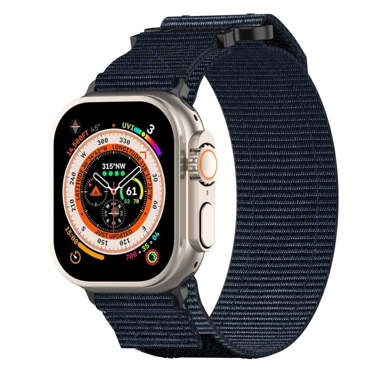 Lisslune | For Apple Watch Ultra 49mm Nylon Velcro Watch Strap (Blue)