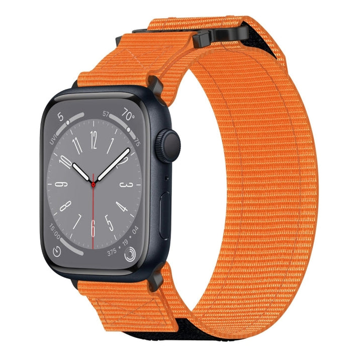 Lisslune | For Apple Watch Series 8 45 mm Nylon Velcro Watch Strap (Orange)