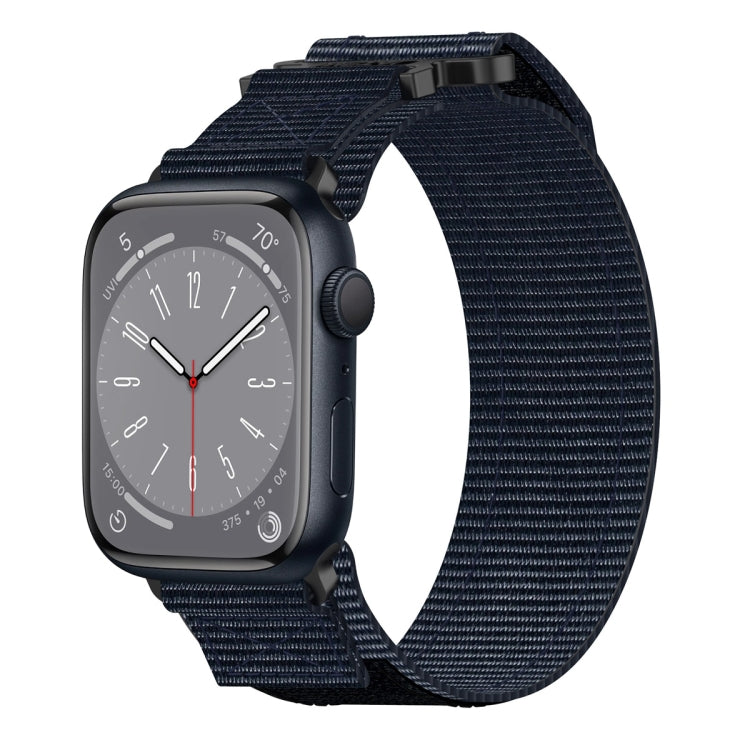 Lisslune | For Apple Watch Series 8 45mm Nylon Velcro Strap (Blue)