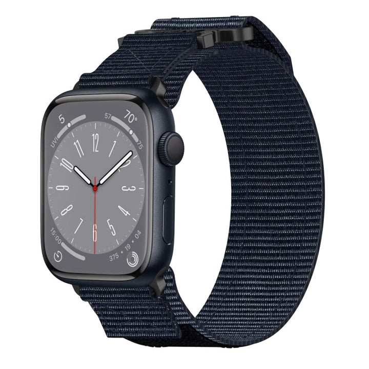 Lisslune | For Apple Watch Series 8 45mm Nylon Velcro Strap (Blue)