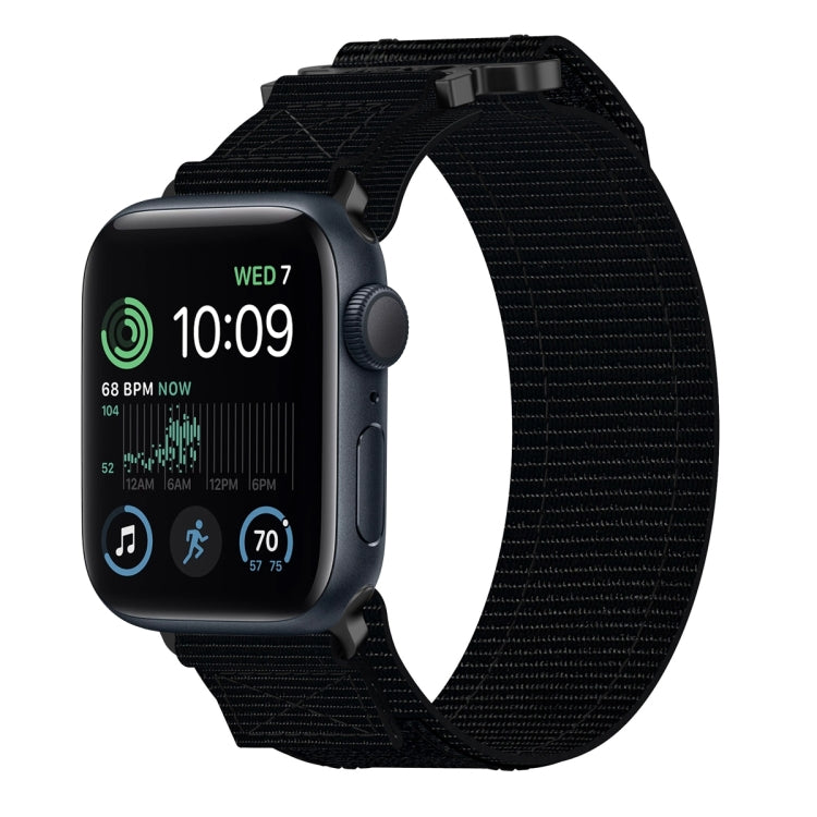 Lisslune | For Apple Watch SE 2022 40mm Nylon Velcro Strap (Black)