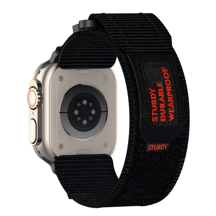 Lisslune | For Apple Watch SE 2022 40mm Nylon Velcro Strap (Black)