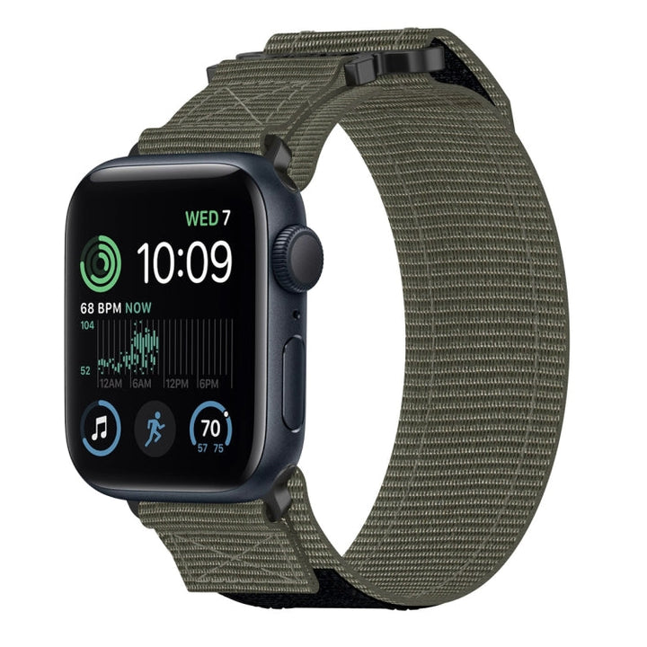 Lisslune | For Apple Watch SE 2022 44mm Nylon Velcro Watch Strap (Gray)