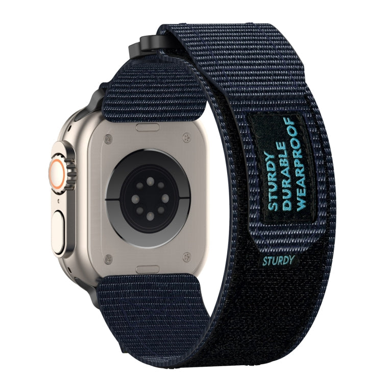 Lisslune | For Apple Watch SE 44mm Nylon Velcro Watch Band (Blue)
