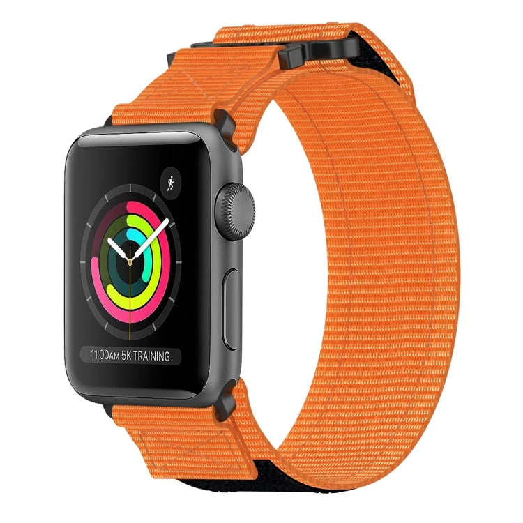 Lisslune | For Apple Watch Series 2 42mm Nylon Velcro Watch Band (Orange)