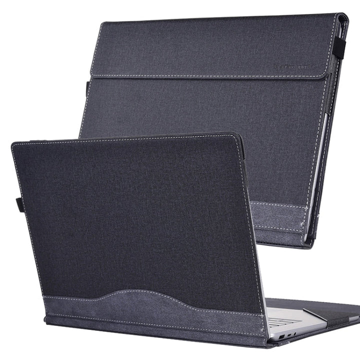 Lisslune | For Lenovo ThinkPad X1 Carbon Gen 11 Fabric Texture Laptop Leather Case (Black)