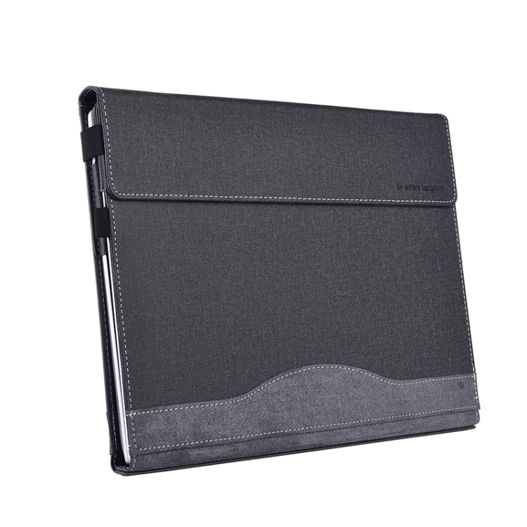 Lisslune | For Lenovo ThinkPad X1 Carbon Gen 11 Fabric Texture Laptop Leather Case (Black)