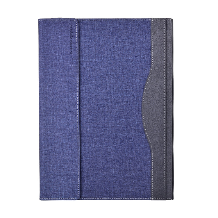 Lisslune | For Lenovo ThinkPad X1 Yoga Gen 5 Fabric Texture Laptop Leather Case (Dark Blue)