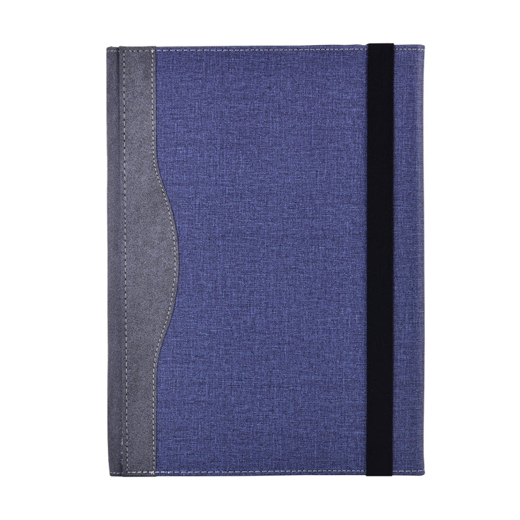 Lisslune | For Lenovo ThinkPad X1 Yoga Gen 5 Fabric Texture Laptop Leather Case (Dark Blue)