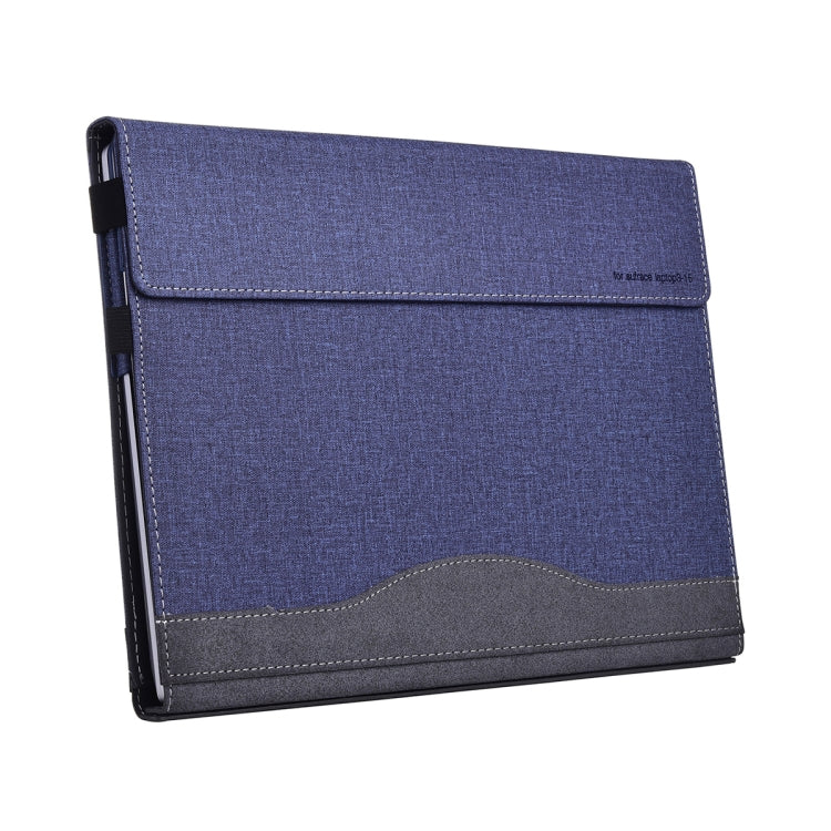 Lisslune | For Lenovo ThinkPad X1 Yoga Gen 5 Fabric Texture Laptop Leather Case (Dark Blue)
