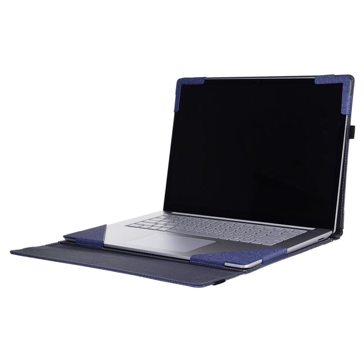 Lisslune | For Lenovo ThinkPad X1 Yoga Gen 5 Fabric Texture Laptop Leather Case (Dark Blue)
