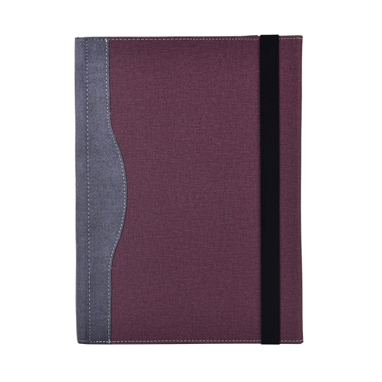 Lisslune | For Lenovo ThinkPad X1 Yoga Gen 6 Fabric Texture Laptop Leather Protective Case (Wine Red)