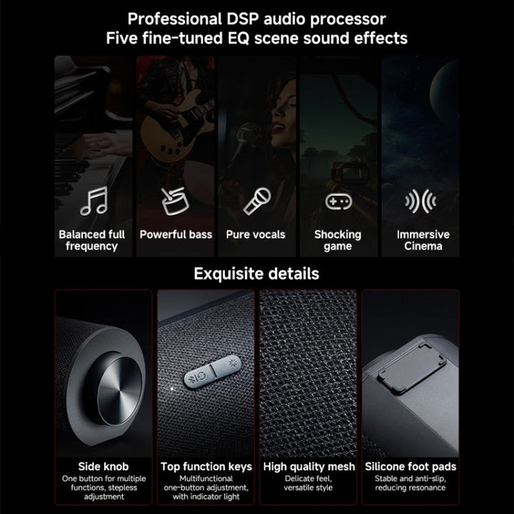 Lisslune | Xiaomi Redmi Computer Bluetooth Speaker with RGB Ambient Light (Black)