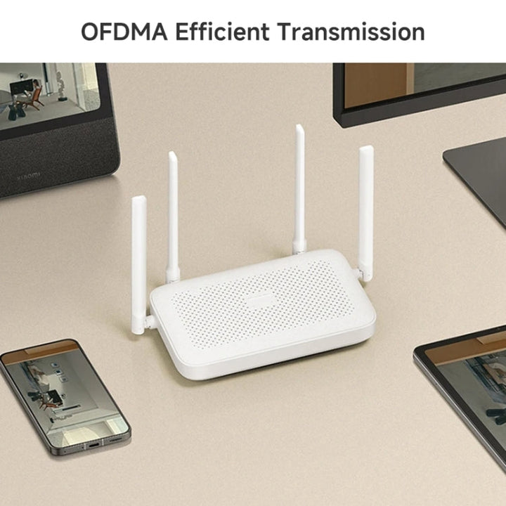 Lisslune | Xiaomi AX1500 4-Channel Independent Signal Amplifier WiFi 6 Dual Band Router, US Plug (White)
