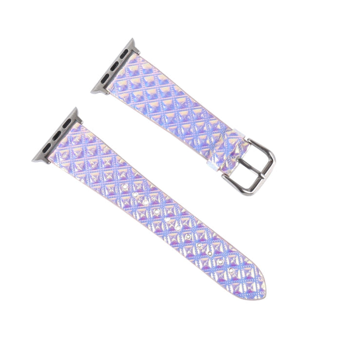 Lisslune | For Apple Watch 5 & 4 40mm / 3 & 2 & 1 38mm Discoloration Glitter Fish Scale Structure Watch Band (Square)