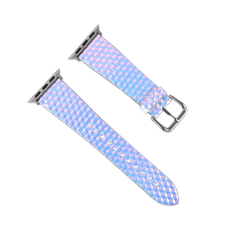 Lisslune | For Apple Watch 5 & 4 40mm / 3 & 2 & 1 38mm Color Changing Glitter Fish Scale Texture Watch Strap (Rhomboid)