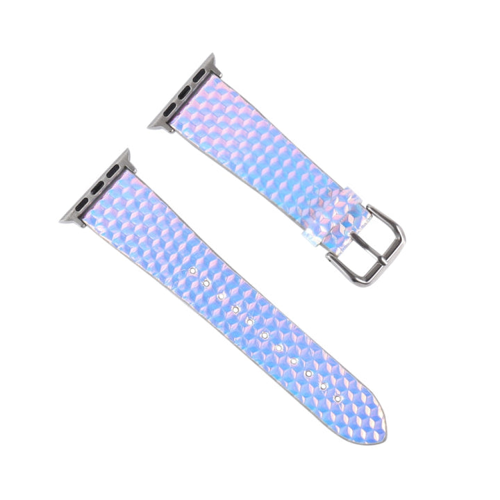 Lisslune | For Apple Watch 5 & 4 40mm / 3 & 2 & 1 38mm Color Changing Glitter Fish Scale Texture Watch Strap (Rhomboid)