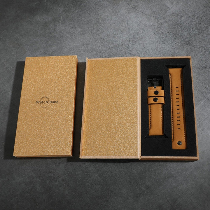 Lisslune | For Apple Watch 5 & 4 40mm / 3 & 2 & 1 38mm Leather strap (Brown)