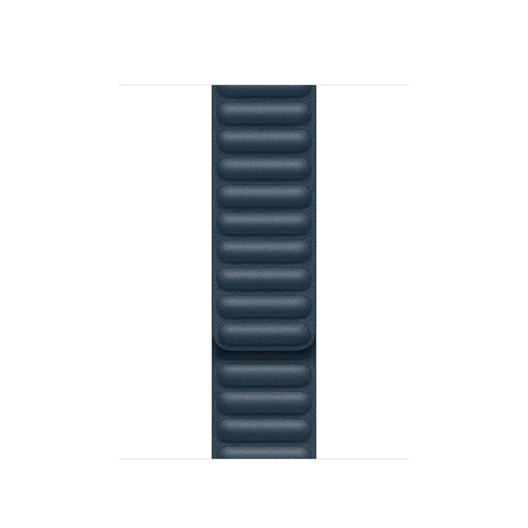 Lisslune | For Apple Watch Ultra 49mm & Watch Ultra 2 49mm / Series 9 & 8 & 7 45mm / SE 3 & SE 2 & 6 & SE & 5 & 4 44mm / 3 & 2 & 1 42mm Leather Watch Strap (Blue)