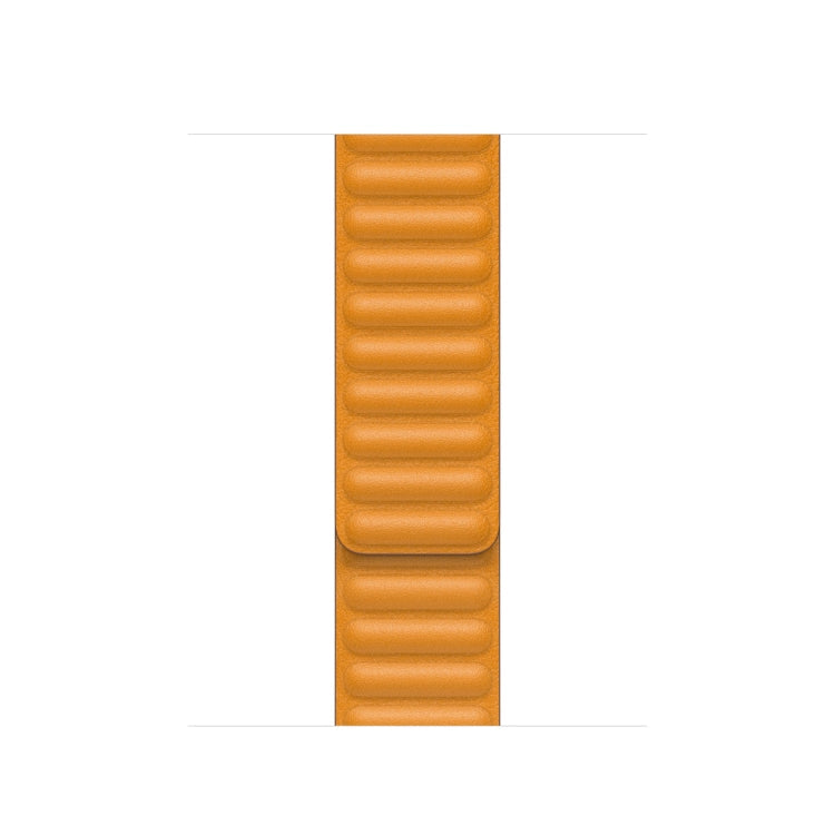 Lisslune | For Apple Watch Series 9&8&7 41mm / SE 3&SE 2&6&SE&5&4 40mm / 3&2&1 38mm Leather Watch Band (Yellow)