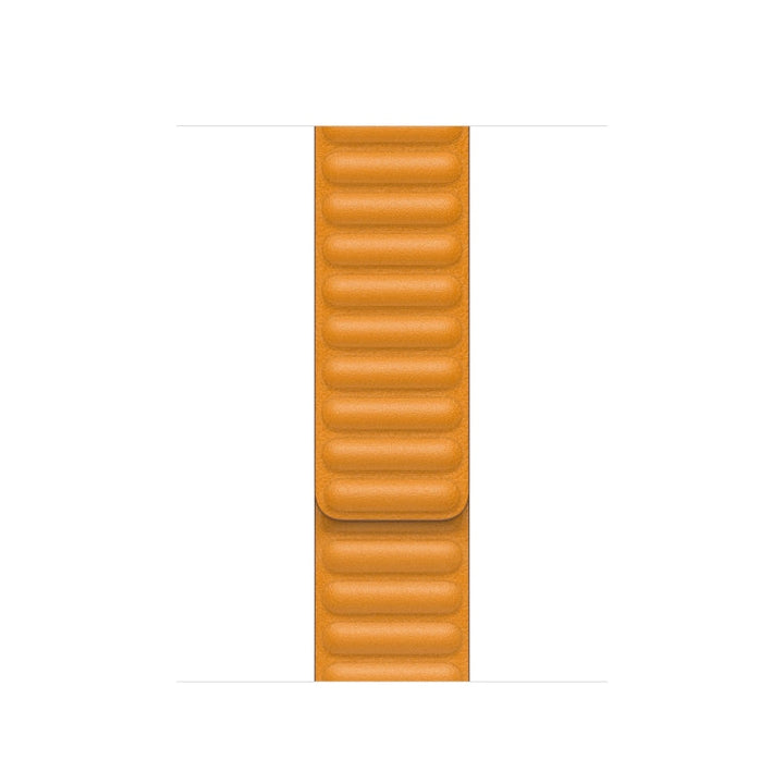 Lisslune | For Apple Watch Series 9&8&7 41mm / SE 3&SE 2&6&SE&5&4 40mm / 3&2&1 38mm Leather Watch Band (Yellow)
