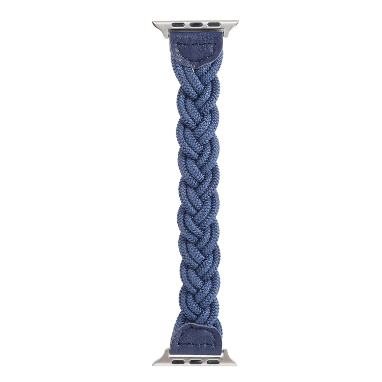 Lisslune | Elastic Woven Bracelet for Apple Watch Series 9&8&7 41mm / SE 3&SE 2&6&SE&5&4 40mm / 3&2&1 38mm, Length: 160mm (Blue)