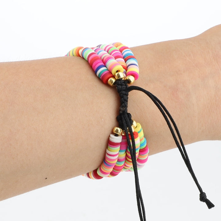 Lisslune | Bohemian Style Soft Ceramic Bead Bracelet for Apple Series 7 45mm / 6 & SE & 5 & 4 44mm / 3 & 2 & 1 42mm (Color)
