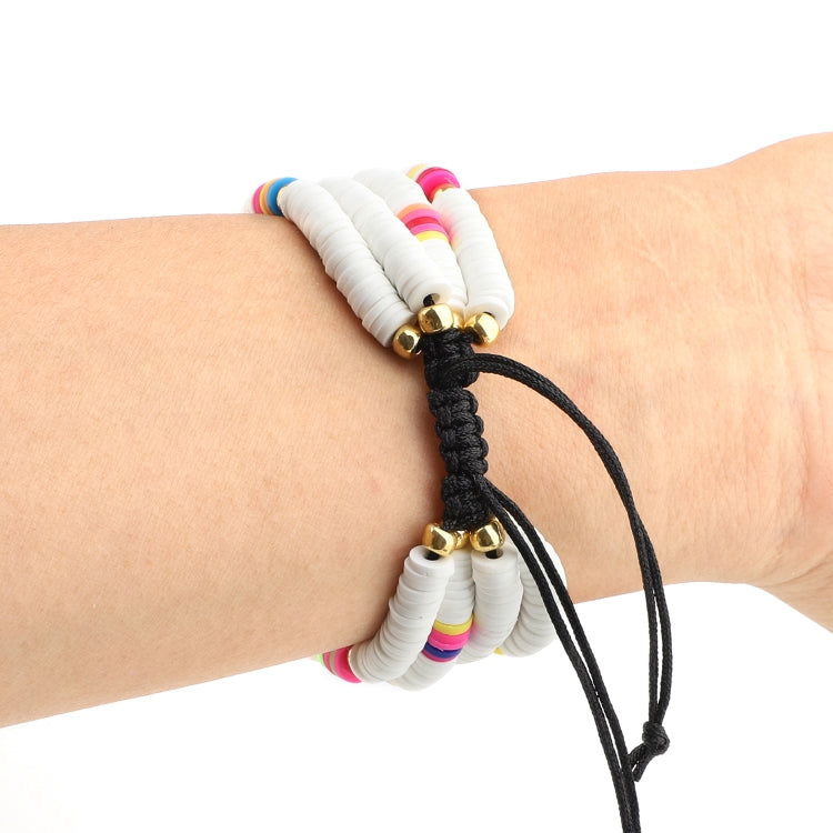 Lisslune | Bohemian Style Soft Ceramic Beads Strap for Apple Series 7 45mm / 6 & SE & 5 & 4 44mm / 3 & 2 & 1 42mm(White)