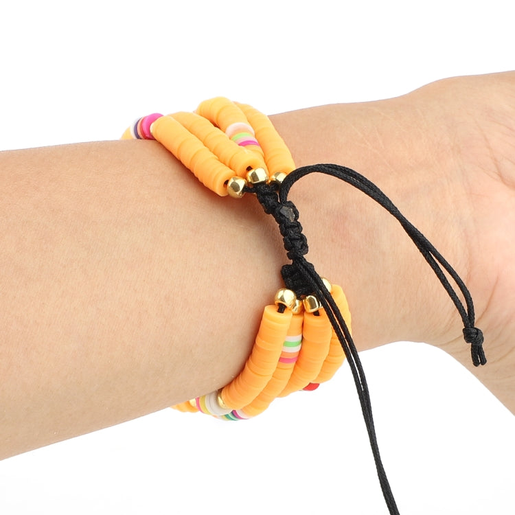 Lisslune | Bohemian Style Soft Ceramic Bead Strap For Apple Series 7 45mm / 6 & SE & 5 & 4 44mm / 3 & 2 & 1 42mm(Yellow)