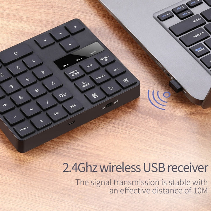 Lisslune | 533 35 Keys 2.4G Ultra-thin Design Wireless Charger Digital Keyboard