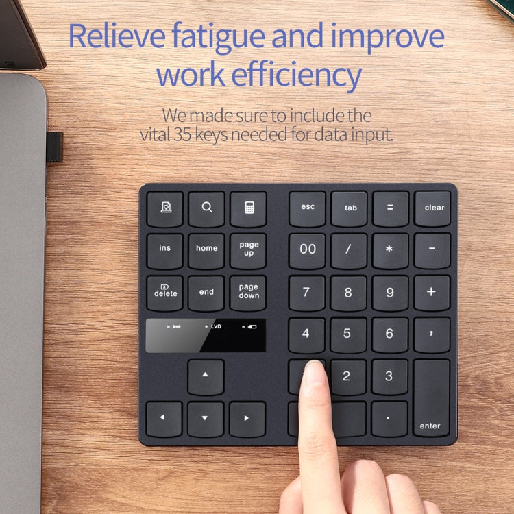 Lisslune | 533 35 Keys 2.4G Ultra-thin Design Wireless Charger Digital Keyboard