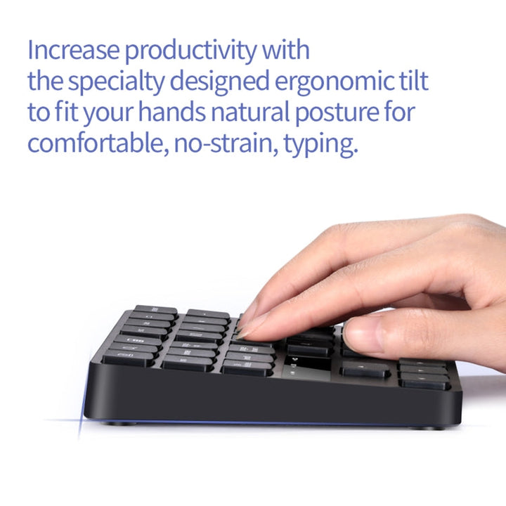 Lisslune | 533 35 Keys 2.4G Ultra-thin Design Wireless Charger Digital Keyboard