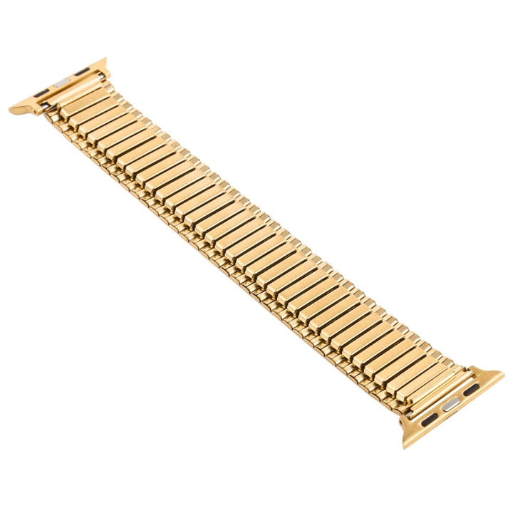 Lisslune | Elastic Aluminium Watch Band for Apple Watch Series 9&8&7 41mm / SE 3&SE 2&6&SE&5&4 40mm / 3&2&1 38mm (Gold)
