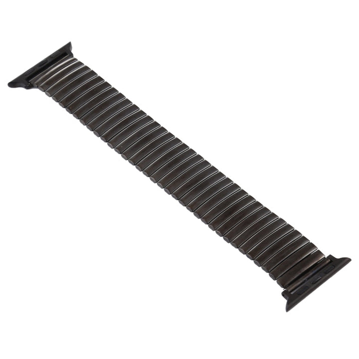 Lisslune | Elastic Aluminum Watch Band for Apple Watch Ultra 49mm & Watch Ultra 2 49mm / Series 9 & 8 & 7 45mm / SE 3 & SE 2 & 6 & SE & 5 & 4 44mm / 3 & 2 & 1 42mm (Black)