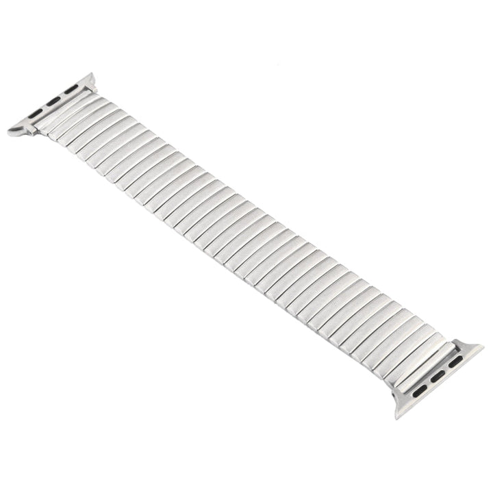 Lisslune | Elastic Aluminum Watch Band for Apple Watch Series 7 45mm / 6 & SE & 5 & 4 44mm / 3 & 2 & 1 42mm (Silver)