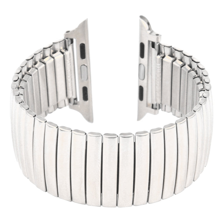 Lisslune | Elastic Aluminum Watch Band for Apple Watch Series 7 45mm / 6 & SE & 5 & 4 44mm / 3 & 2 & 1 42mm (Silver)