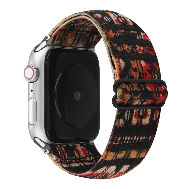 Lisslune | Ethnic Style Buckle Watch Strap for Apple Watch Series 7 41mm / 6 & SE & 5 & 4 40mm / 3 & 2 & 1 38mm (Checkered)