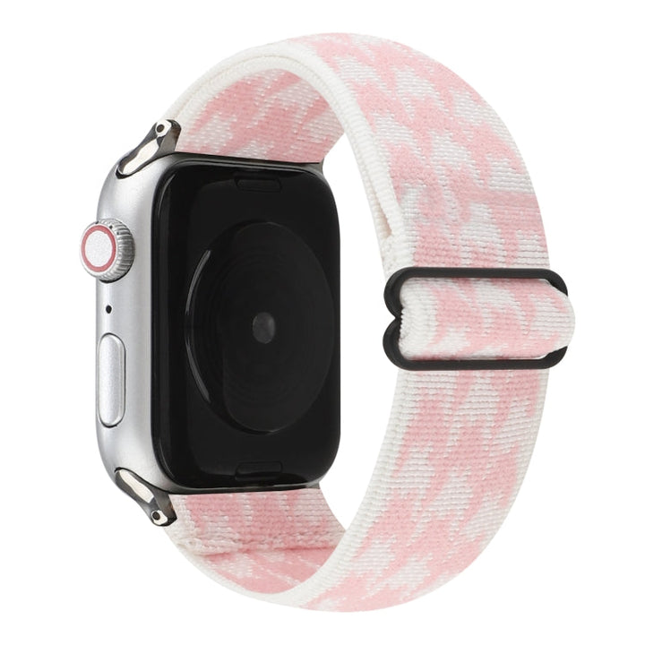 Lisslune | Ethnic Style Buckle Watch Band for Apple Watch Series 7 41mm / 6 & SE & 5 & 4 40mm / 3 & 2 & 1 38mm (Pink)