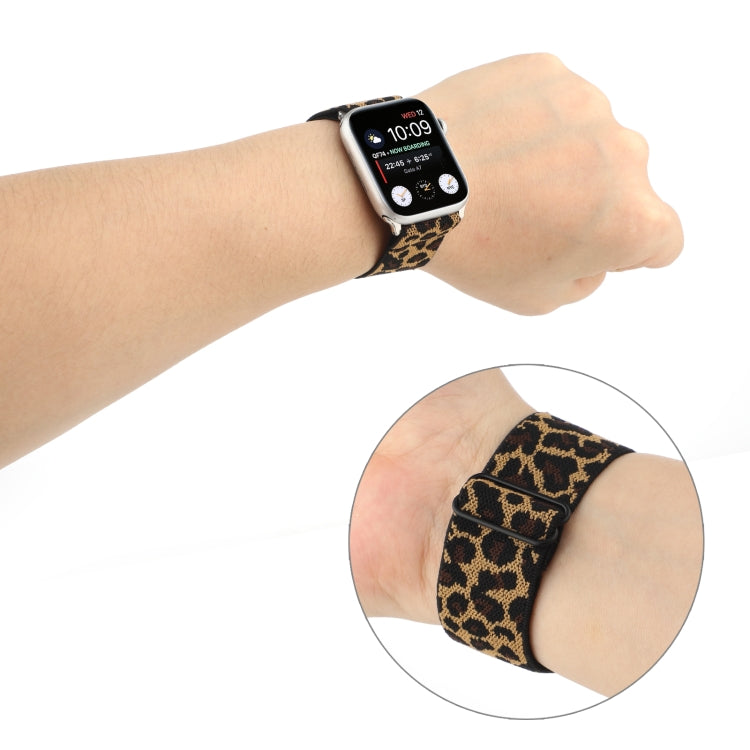 Lisslune | Ethical Style Buckle Watch Band for Apple Watch Series 7 41mm / 6 & SE & 5 & 4 40mm / 3 & 2 & 1 38mm (Brown Leopard)