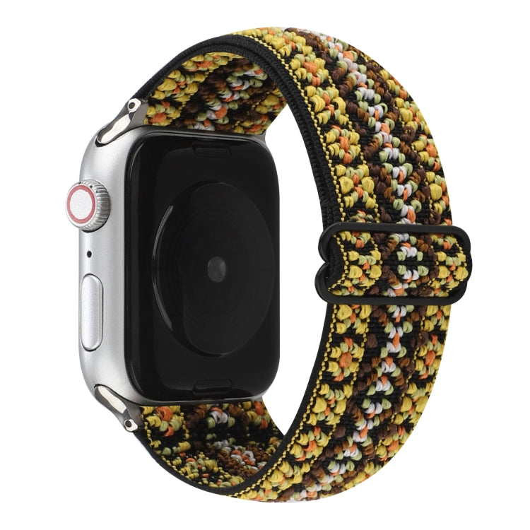 Lisslune | Ethnic Style Buckle Watch Band for Apple Watch Series 7 45mm / 6 & SE & 5 & 4 44mm / 3 & 2 & 1 42mm (Yellow)