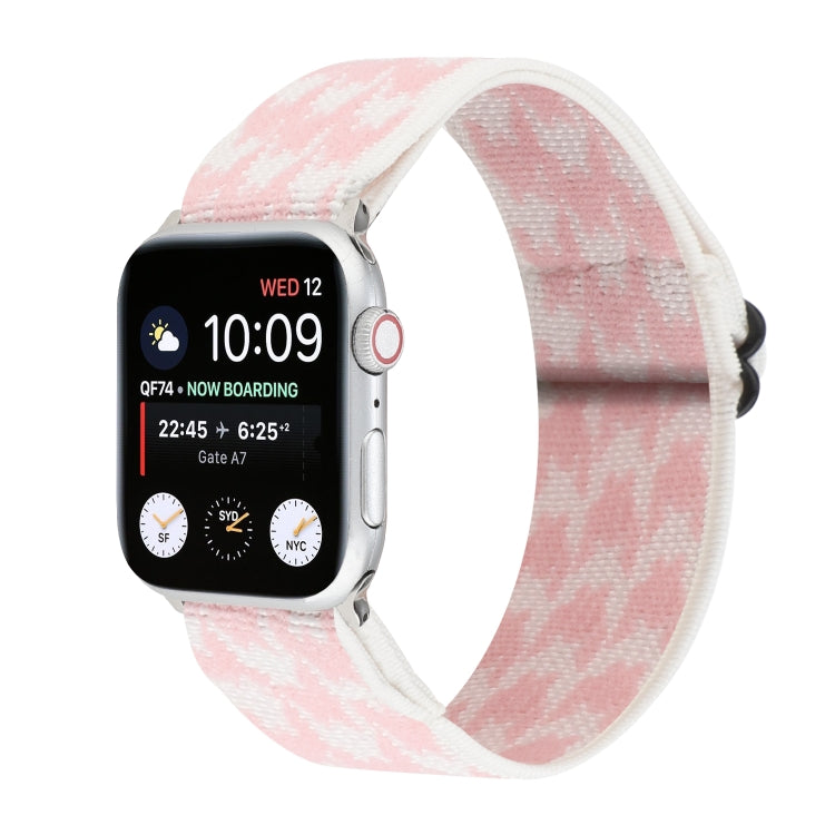 Lisslune | Ethnic Style Buckle Watch Band for Apple Watch Series 7 45mm / 6 & SE & 5 & 4 44mm / 3 & 2 & 1 42mm (Pink)