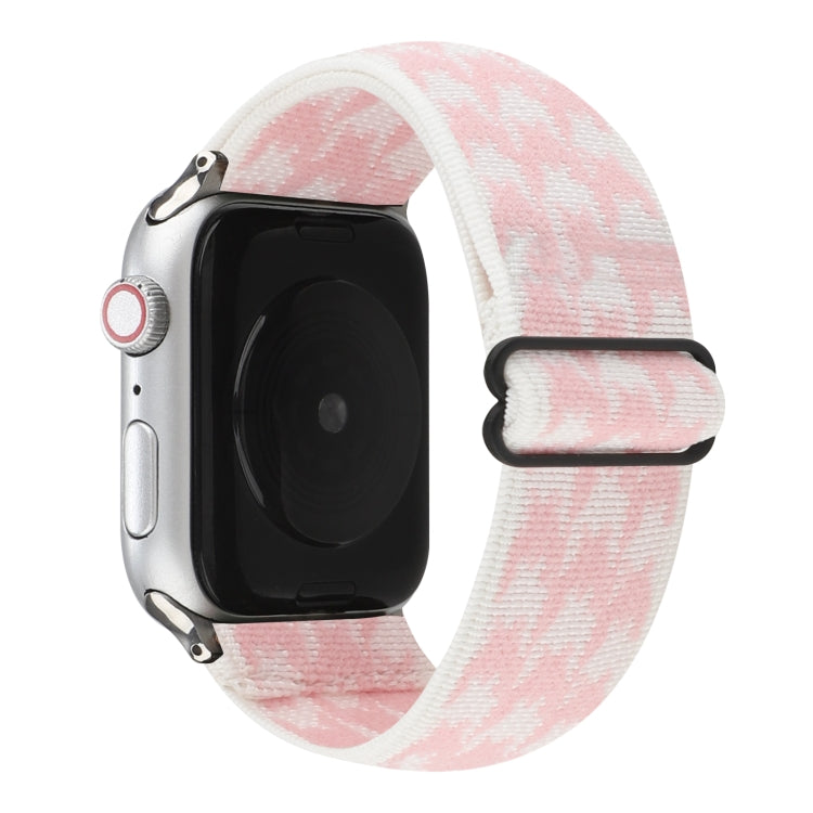 Lisslune | Ethnic Style Buckle Watch Band for Apple Watch Series 7 45mm / 6 & SE & 5 & 4 44mm / 3 & 2 & 1 42mm (Pink)