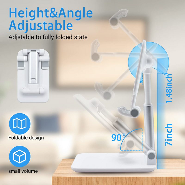 Lisslune | Foldable Desktop Phone Tablet Holder Mobile Desk Stand