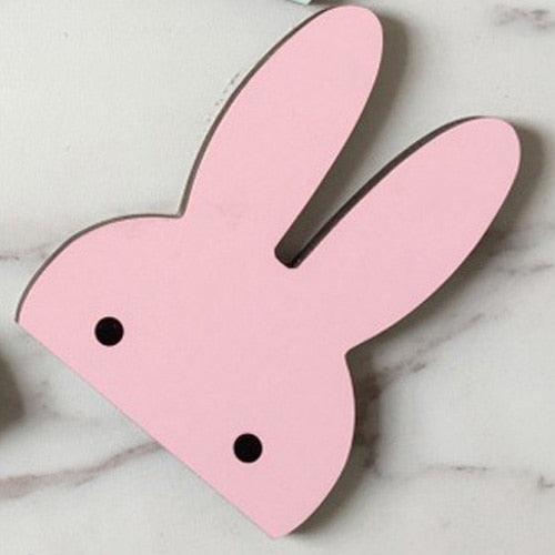 Lisslune | Charming Nordic wall hooks for children - Sweet rabbit, cactus, bow and ice cream designs