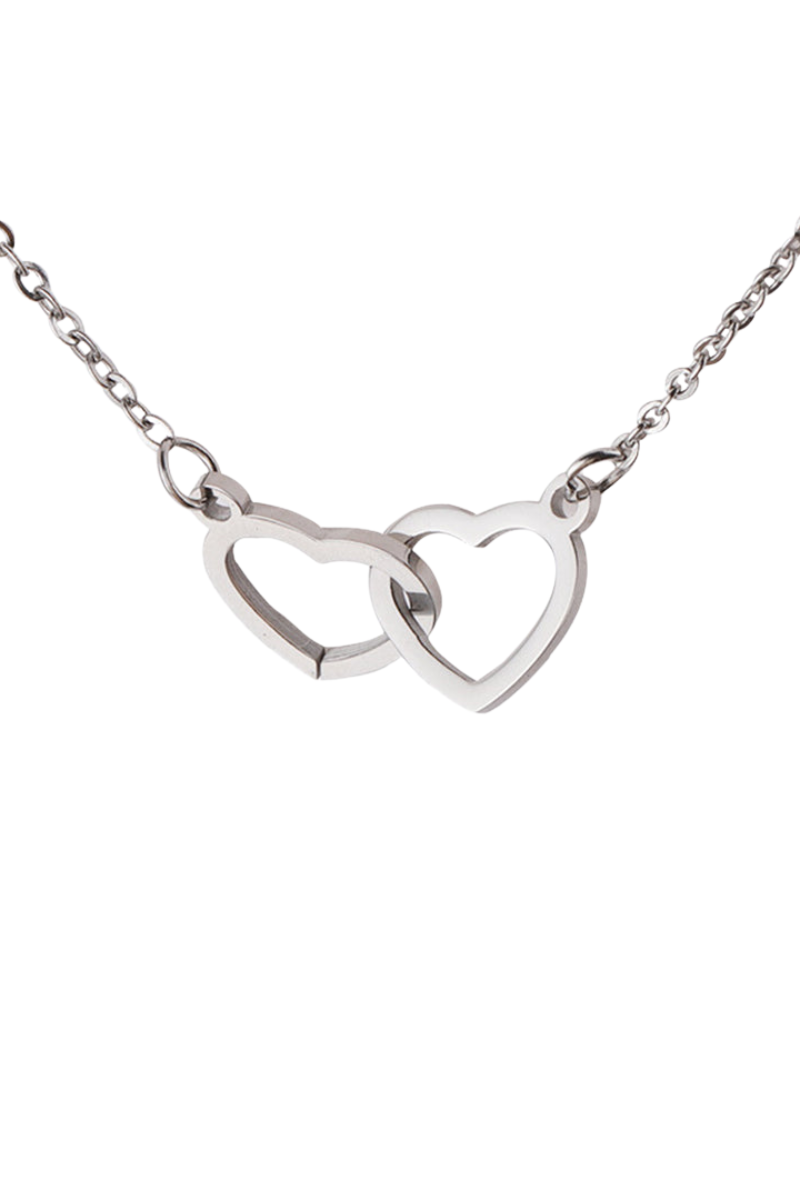 Lisslune | Gift Set Rose & Heart Necklace Light – Eternal Rose with Hidden Love Necklace