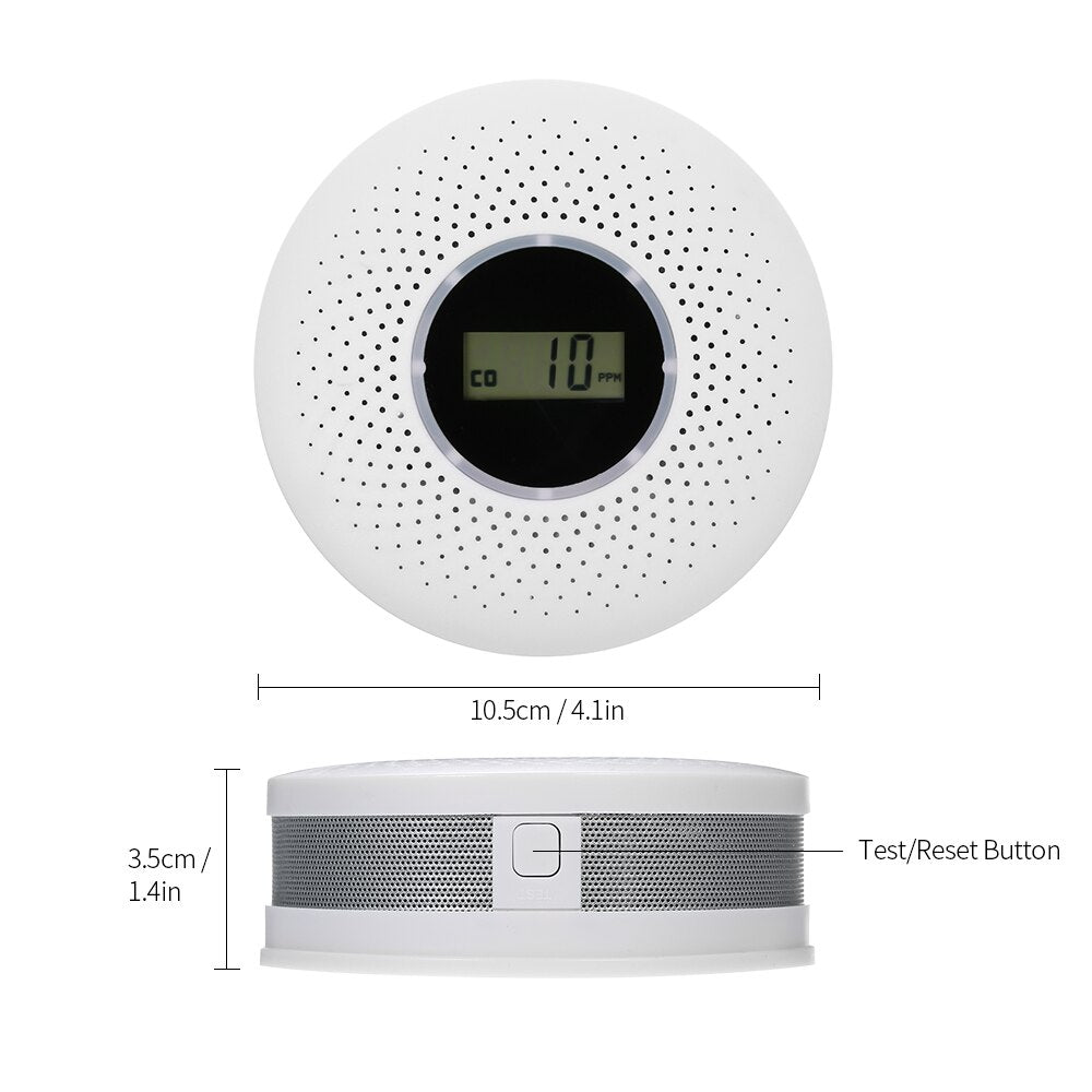 Lisslune | CombiSafe Smoke and Carbon Monoxide Detector with Long Life Battery