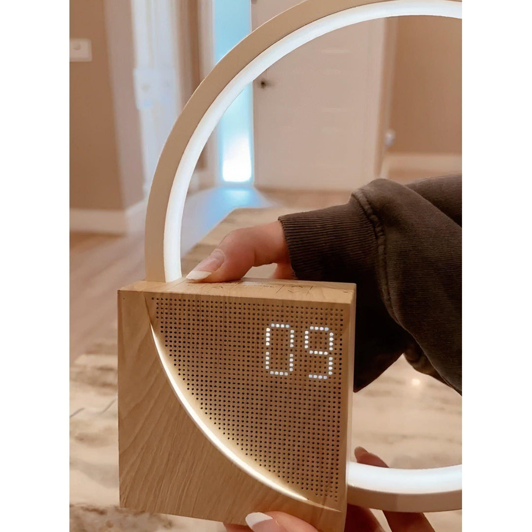 Lisslune | Smart Snooze – Sunrise Simulation Alarm Clock with Dimmable Touch Lamp & Soothing Sounds