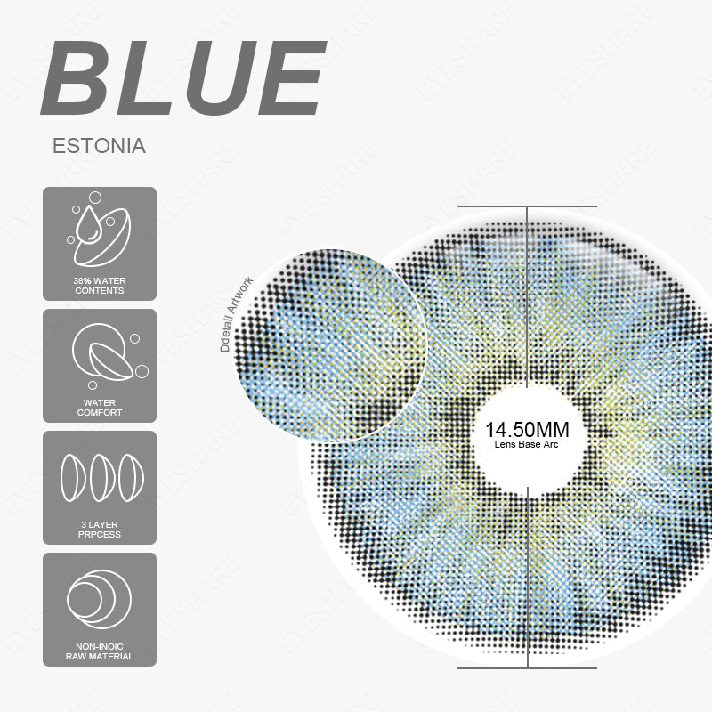 Rynx Estonia Blue 14.5mm 1 Pair | 1 Year
